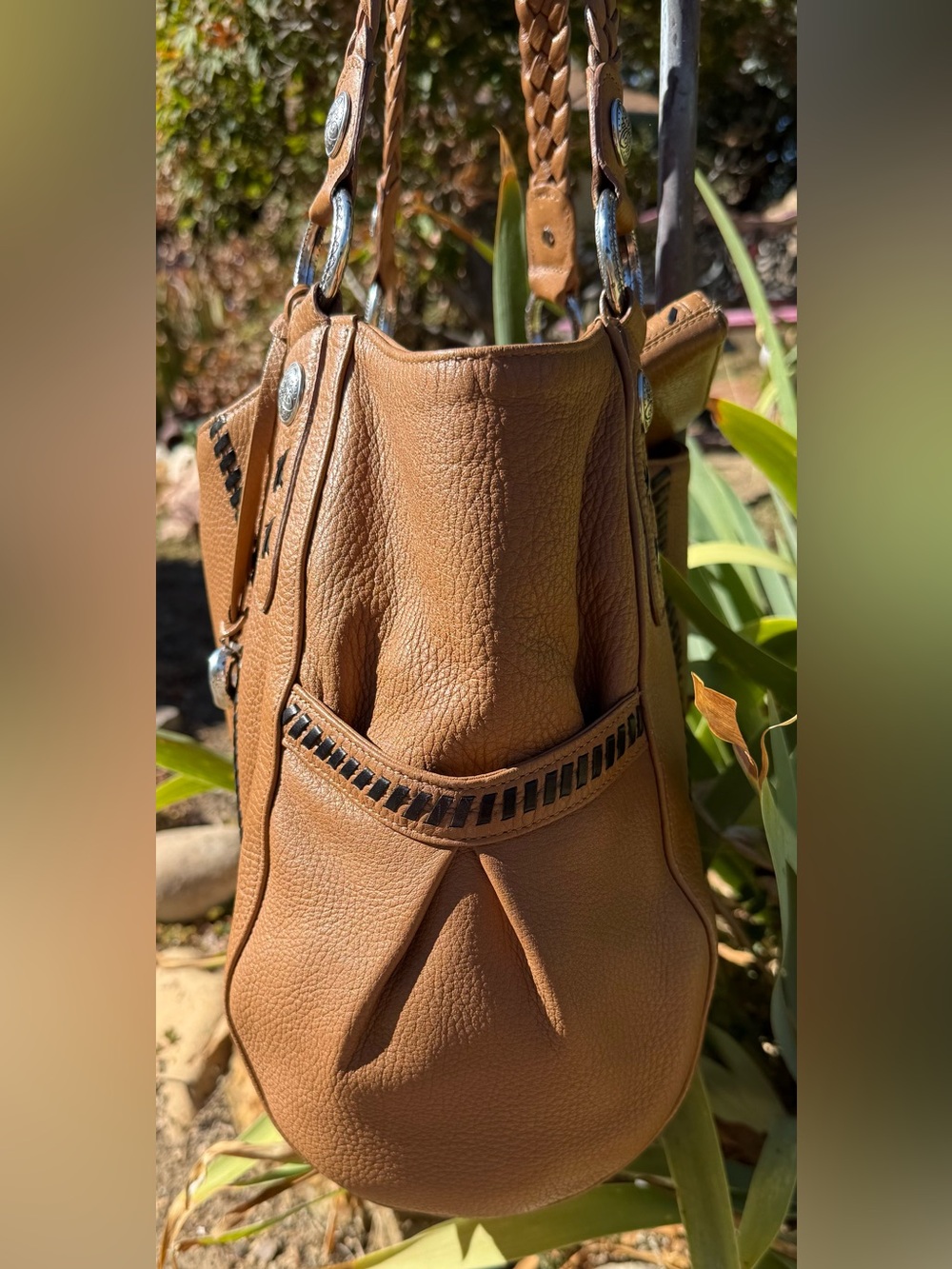 Brighton Mesa Vintage Leather Hobo Bag & Wallet Set - Picture 4 of 16